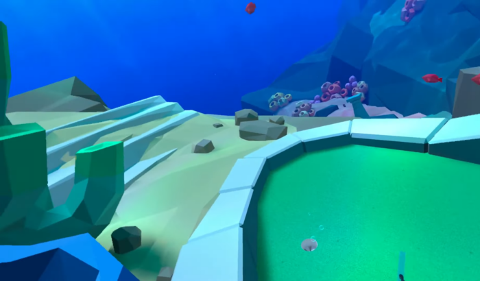 Screenshot of Walkabout Mini Golf, played on Oculus Quest 2